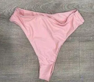 Pastel pink front tie bikini - Image 3