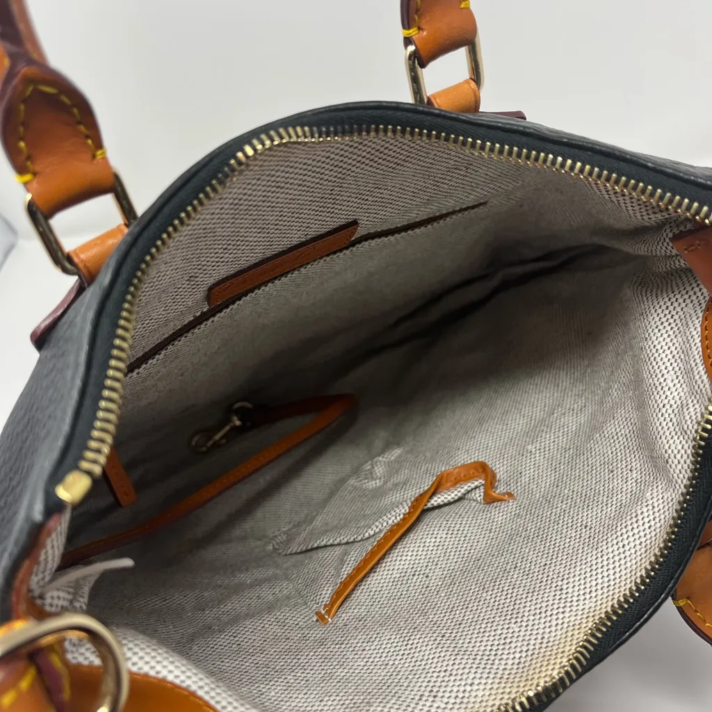 Dooney and Bourke Vintage Florentine Tear Drop Hobo Bag - Black - Image 7