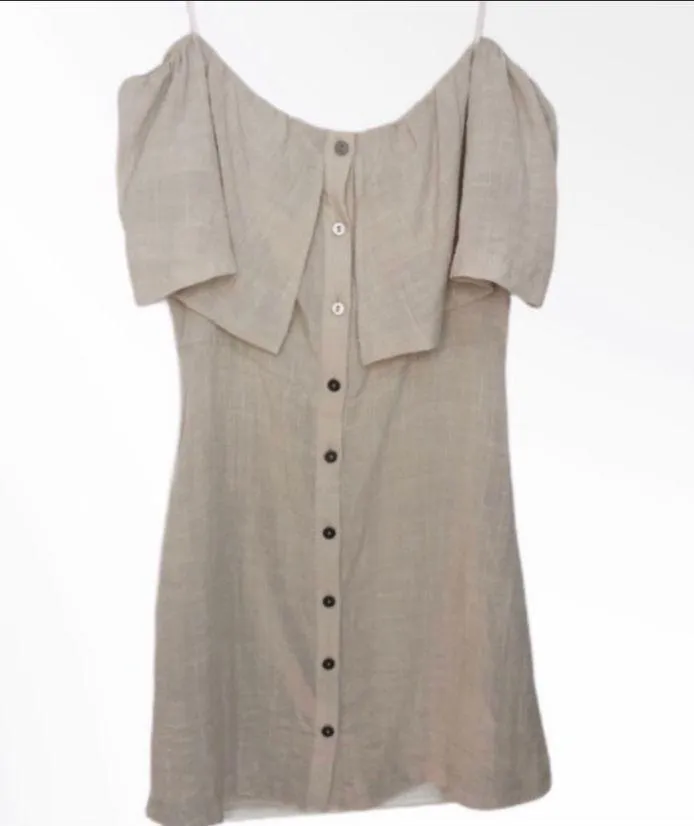 Lush Beige Mini Dress Medium  - Image 2