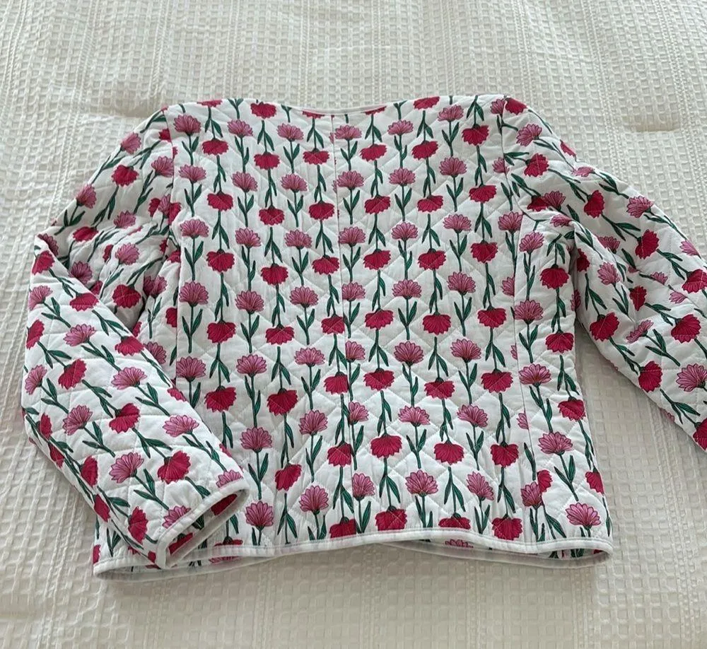 J.Crew Floral Quilted Button-Up Jacket - Image 2