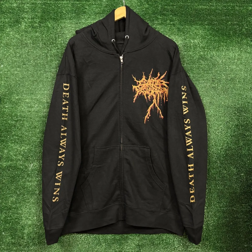 Cattle Decapitation Death Atlas Death Metal Band Zip-Up Hoodie Size Extra Large - Image 3