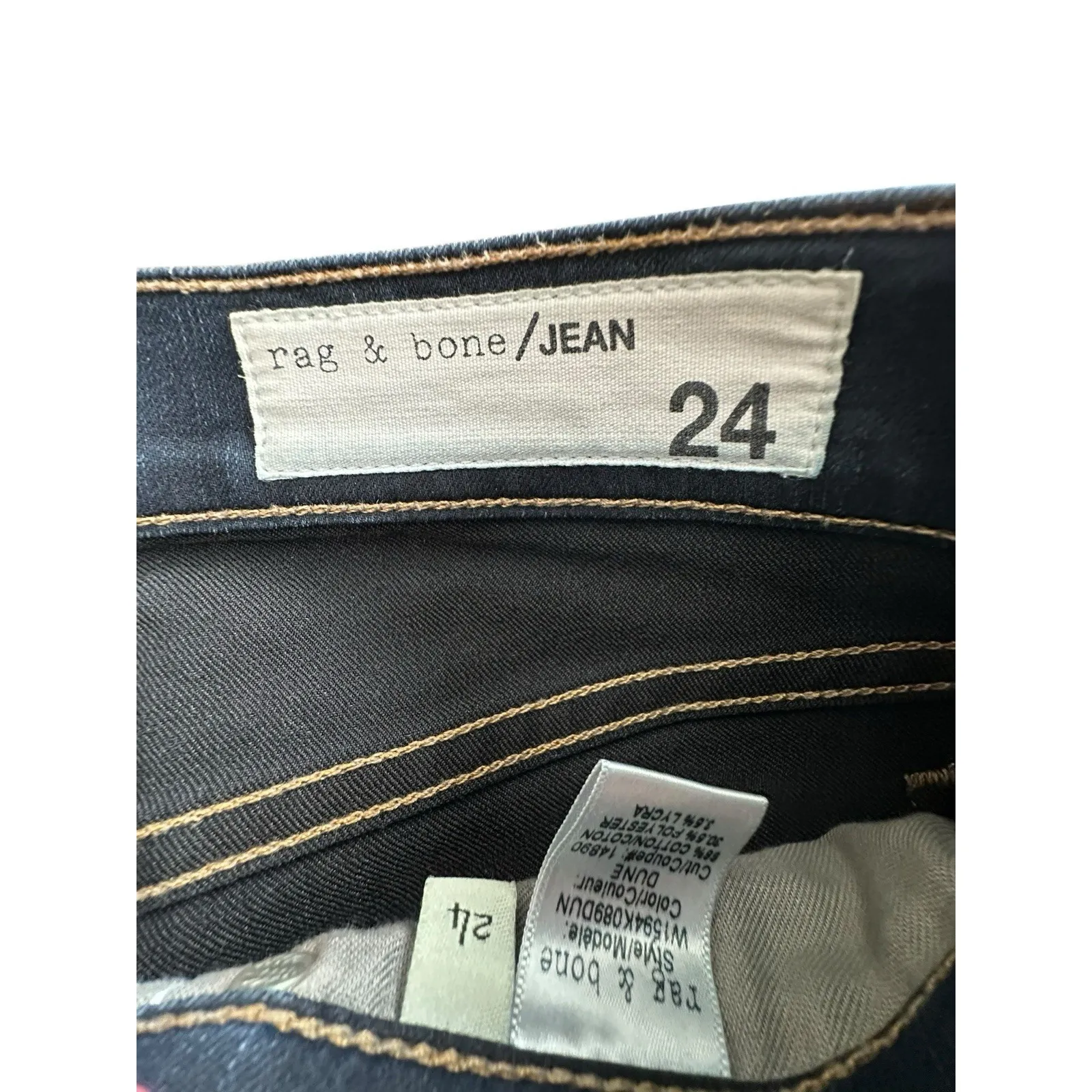 Rag & Bone Jeans Women's 24 High Rise 10 Inch Crop Flare Leg Blue Jeans‎ #G7-6 - Image 2