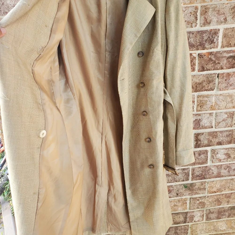 Vintage Oscar by Oscar de la Renta Trench Coat Y2K - Image 3