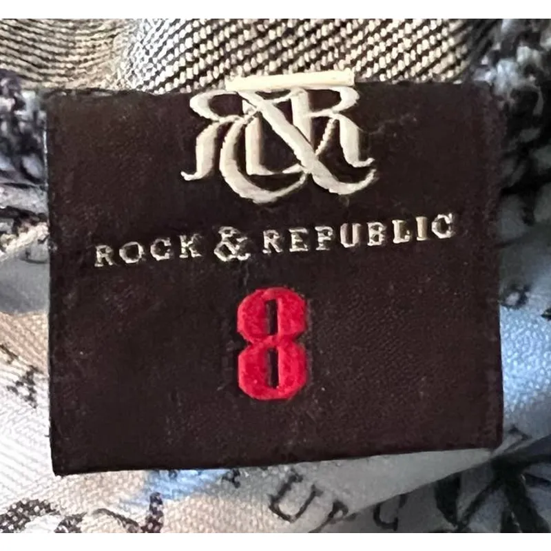 Rock & Republic Kasandra Women's Jeans Size 8 M 29 1/2" Inseam x‎ 15" Waist x - Image 4