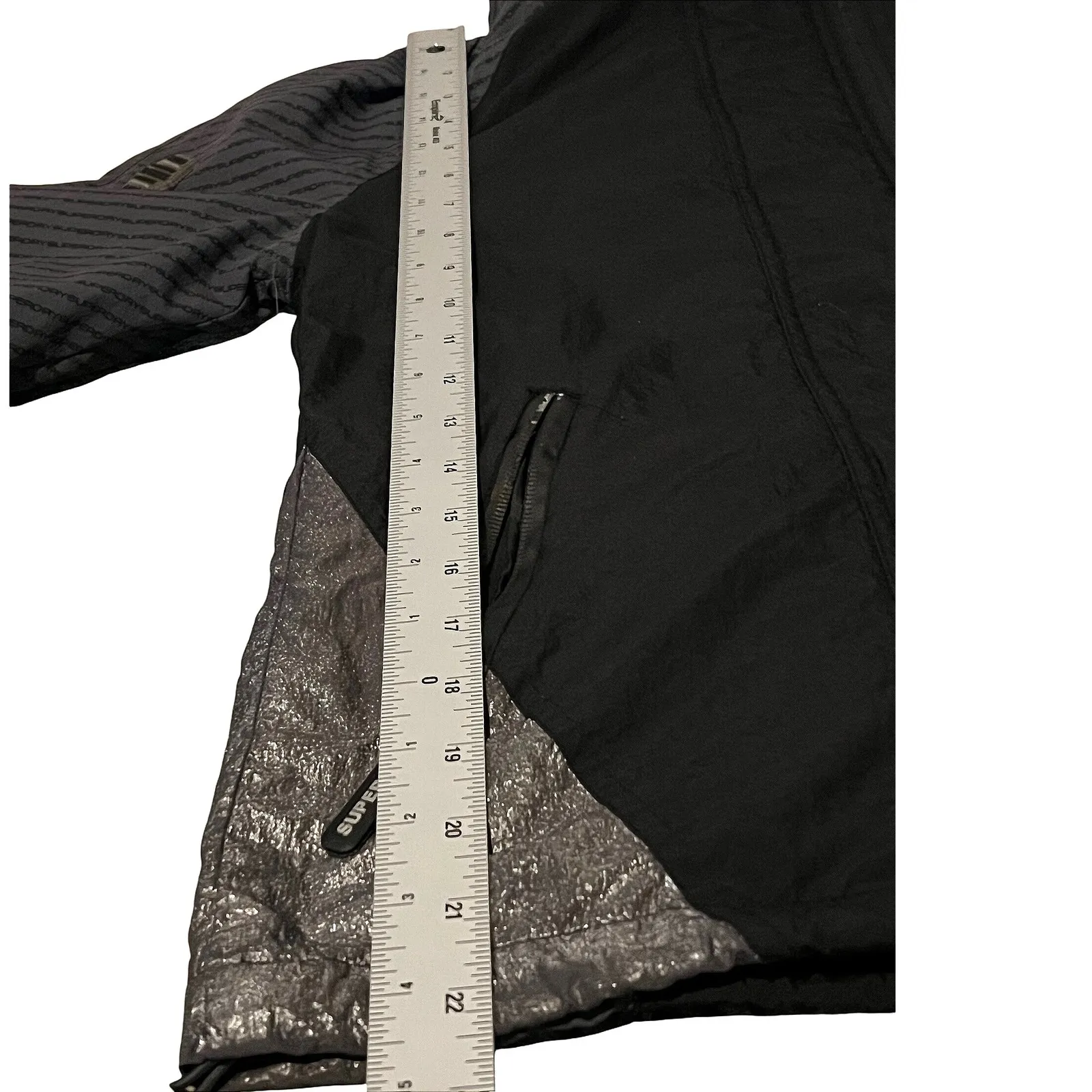 Superdry‎ SD-Windcheater Arctic Impact Jacket Black/Gray/Silver Size 4 GUC - Image 11