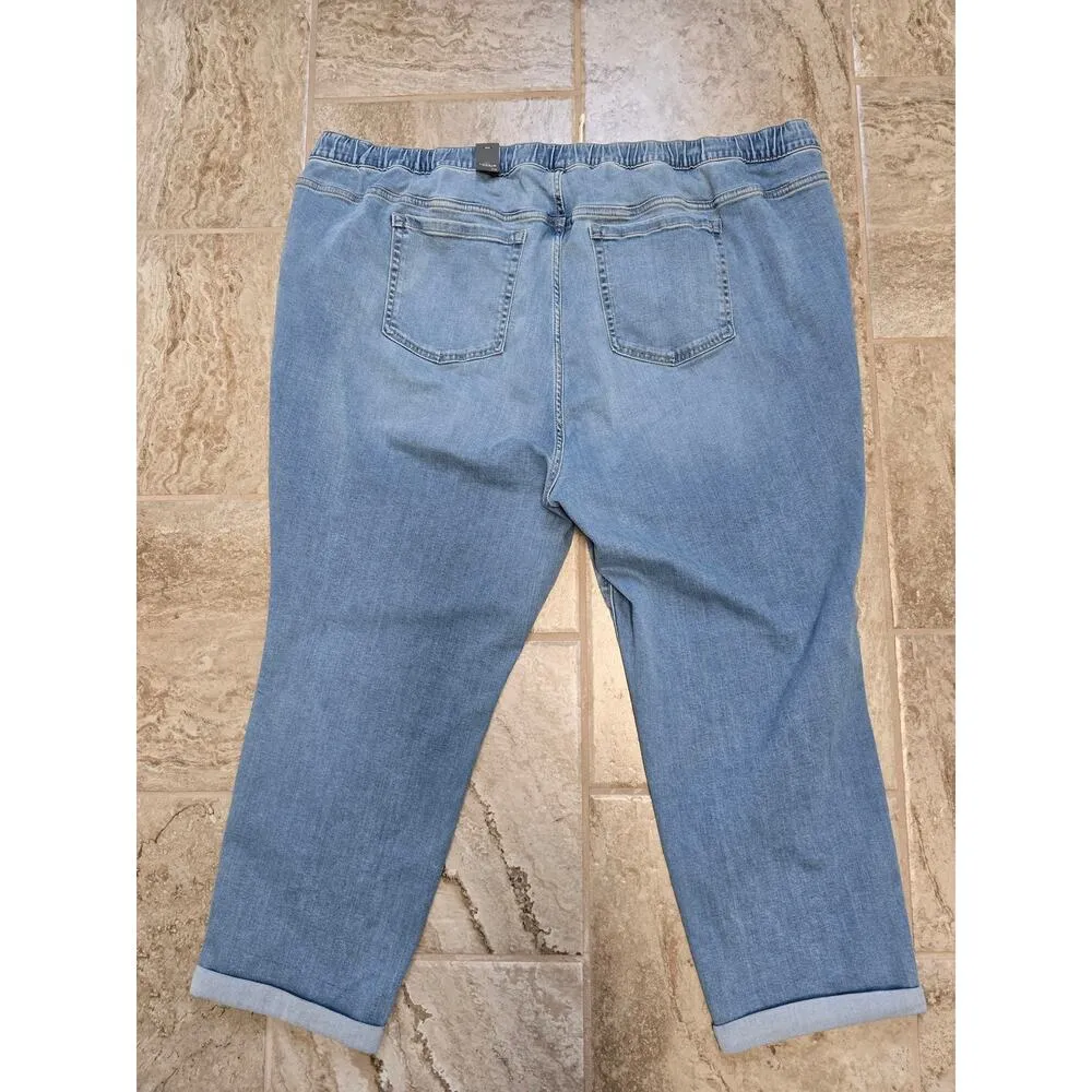 Torrid Pull-On Boyfriend Straight Super Soft Mid-Rise Jean Size 5X Plus - Image 5