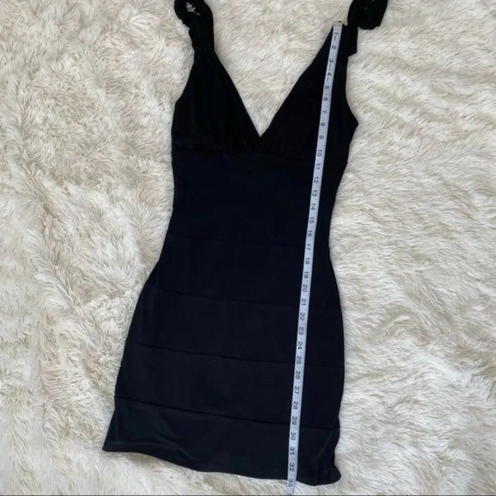 Vintage 1990s XOXO Slip On Body Con Dress Sz Small - Image 3