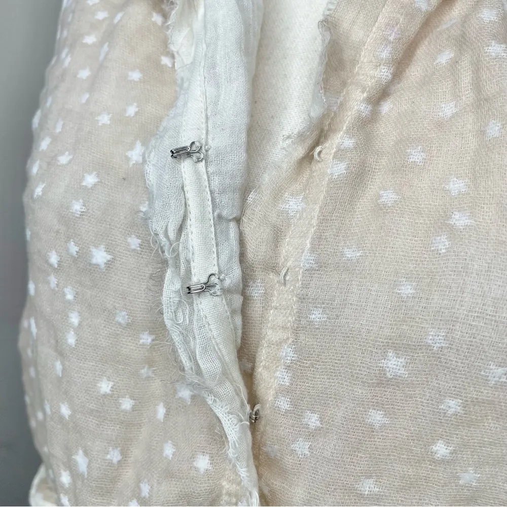 Maison Scotch by Scotch & Soda Beige White Cropped Gauzy Sleeveless Blouse - Image 6