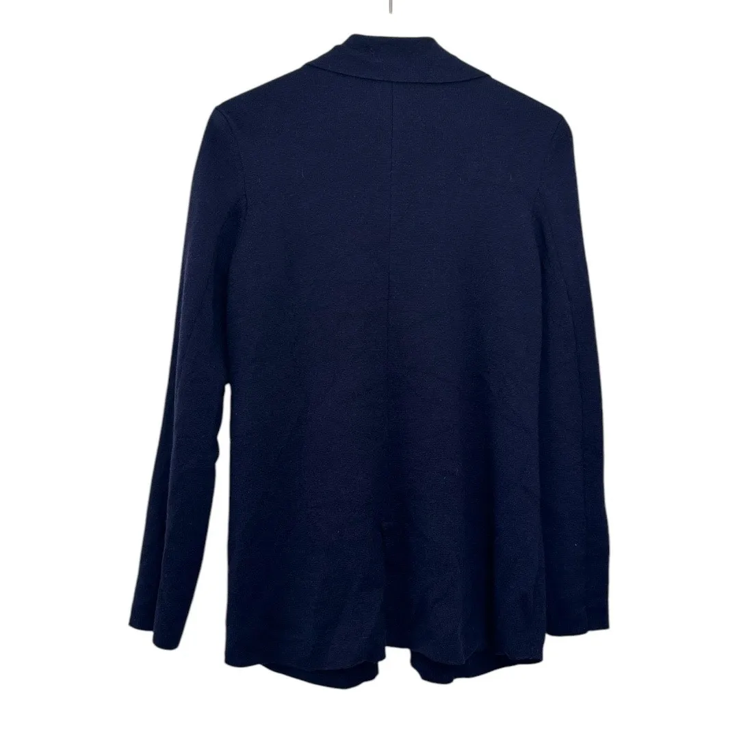 Eileen Fisher 100% Merino Wool Notch Collar Cardigan Sweater Size M - Image 6