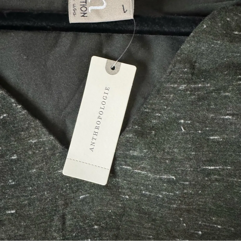 Anthropologie Dolan Left Coast Collection Tied Tee Dress Green Large - Image 9