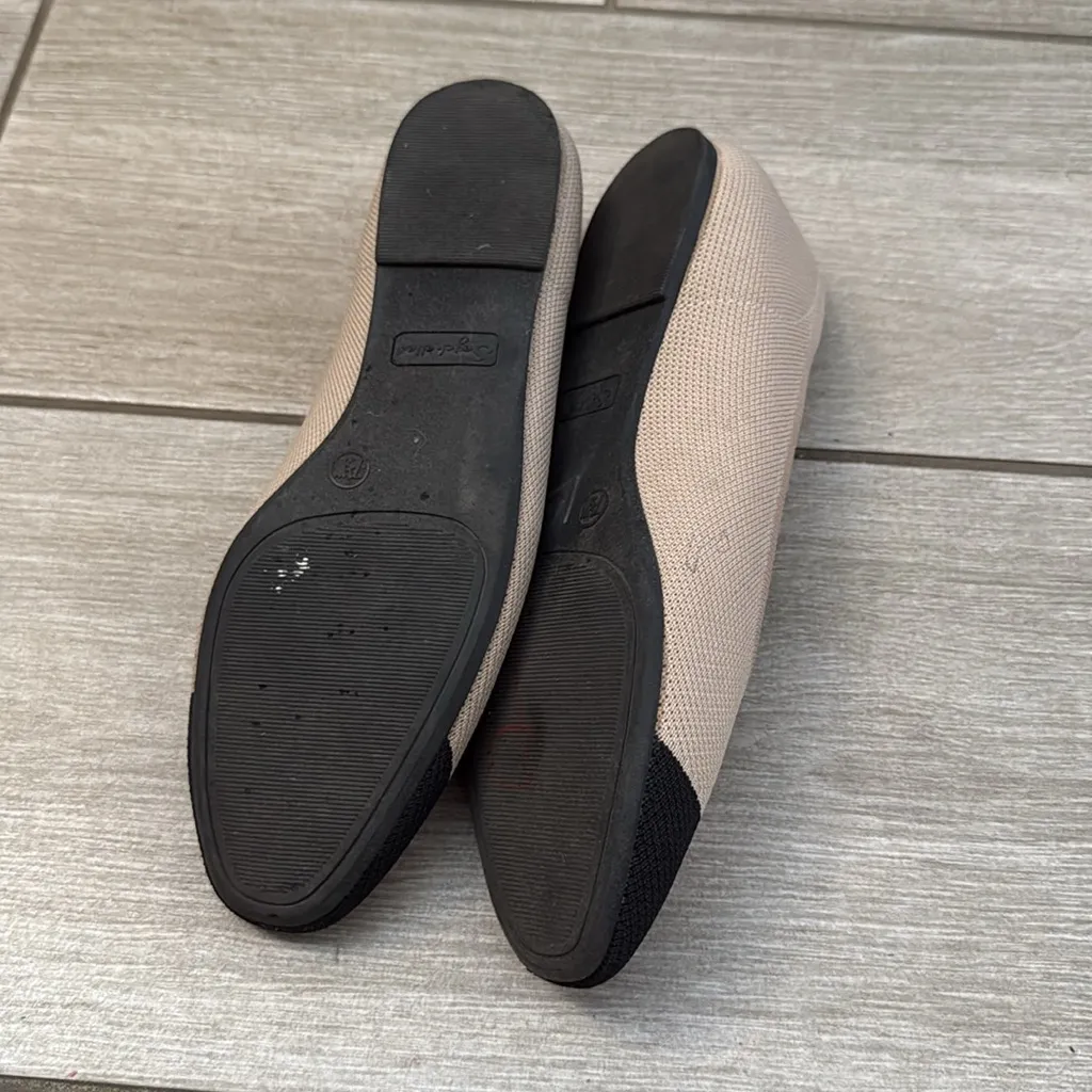 Seychelles Beige Black Toe Cap Memory Foam Flats‎ Size 7.5 W - Image 8