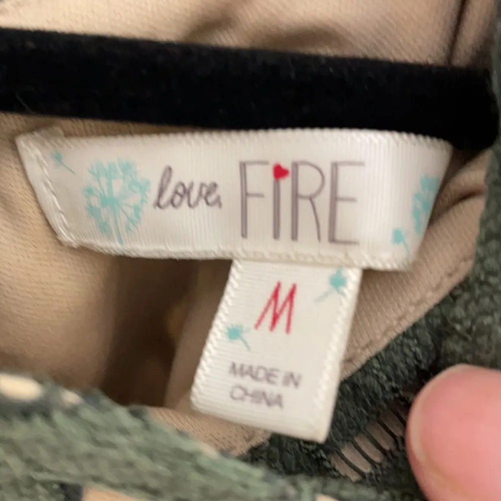 Love, Fire Olive Lace Overlay Swing Tank Medium - Image 4