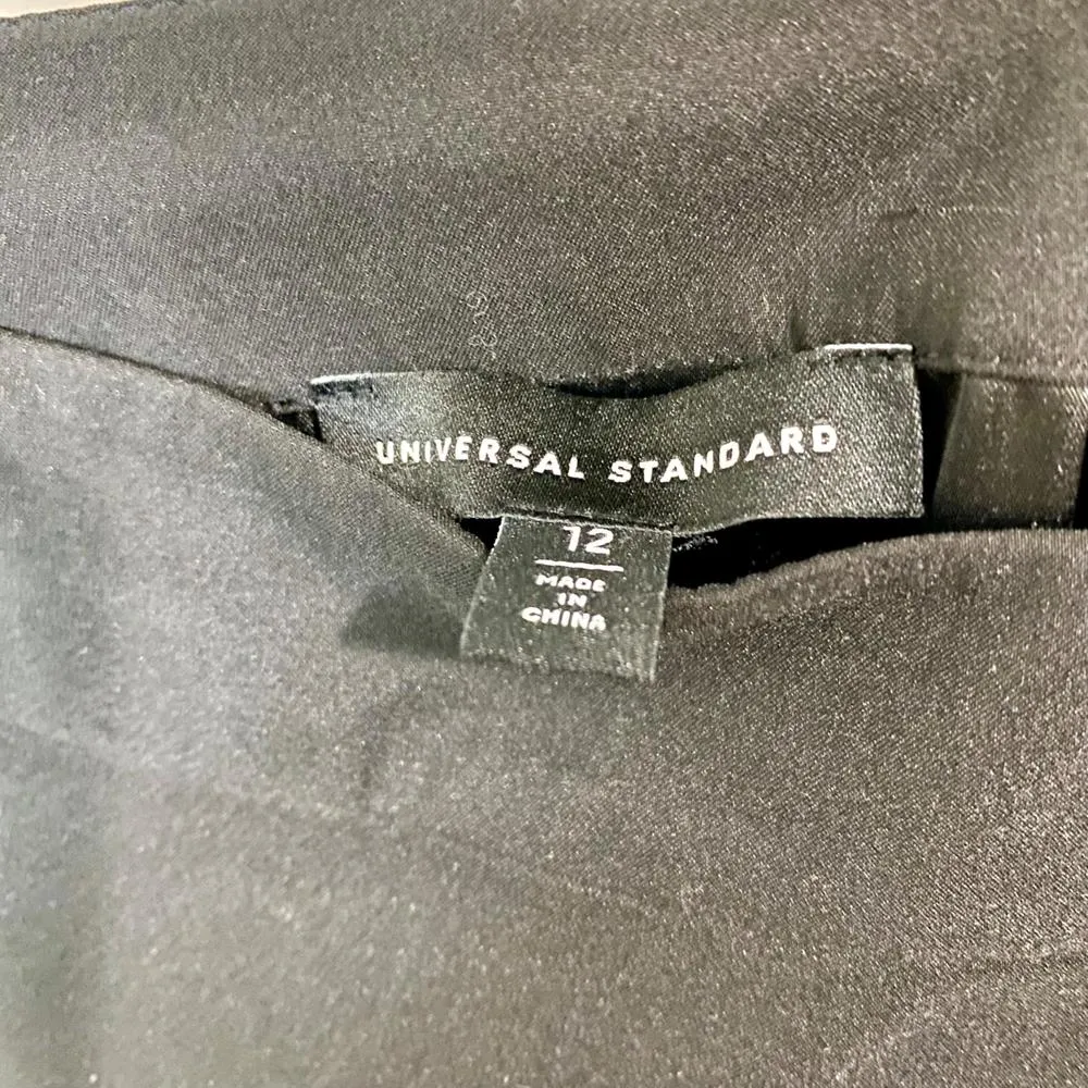 Universal Standard Women’s Midi Slit Skirt Black Size 12 EUC - Image 5