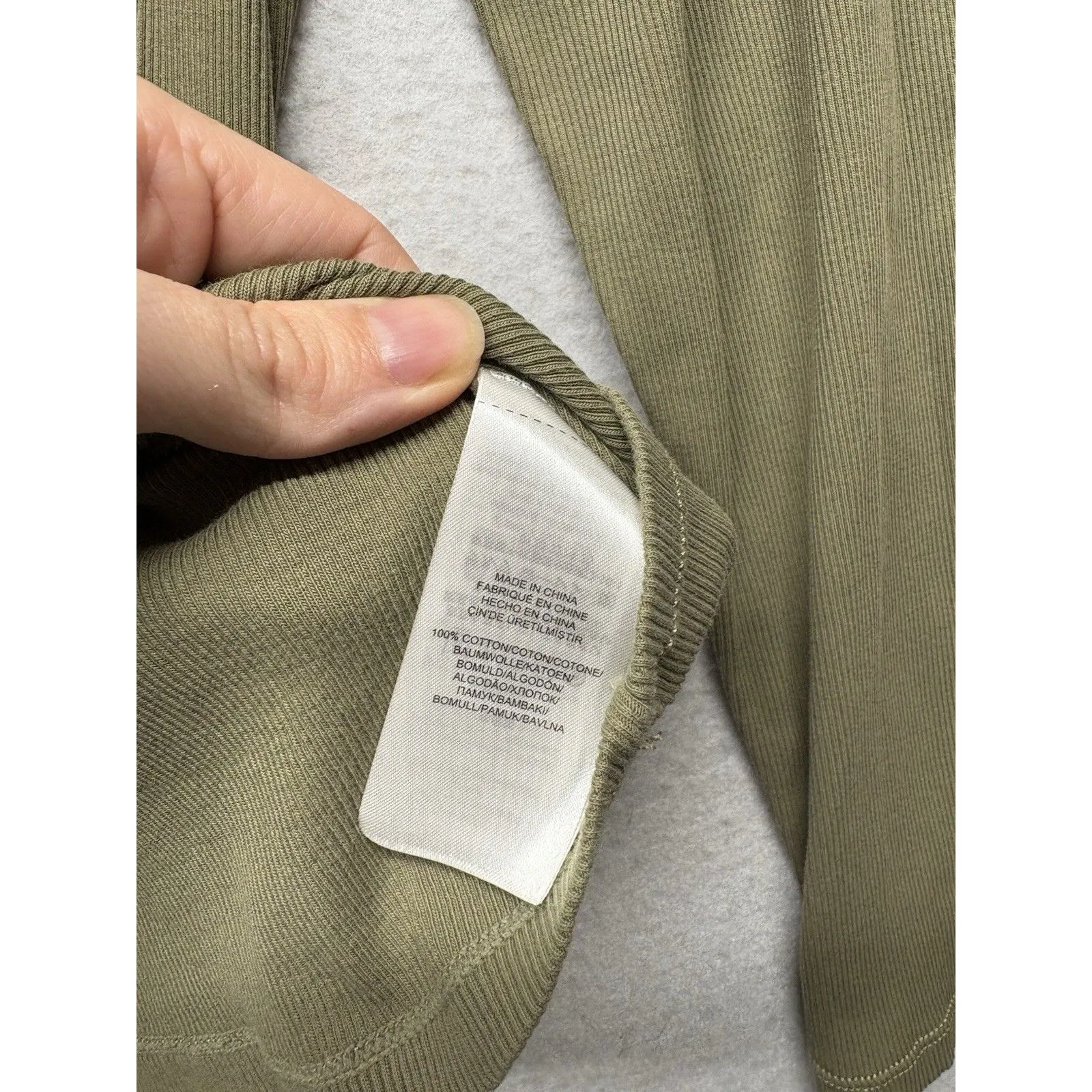 LRL Ralph Lauren Cotton Long Sleeve Women's Green Ribbed Knit XL Button Preppy - Image 4