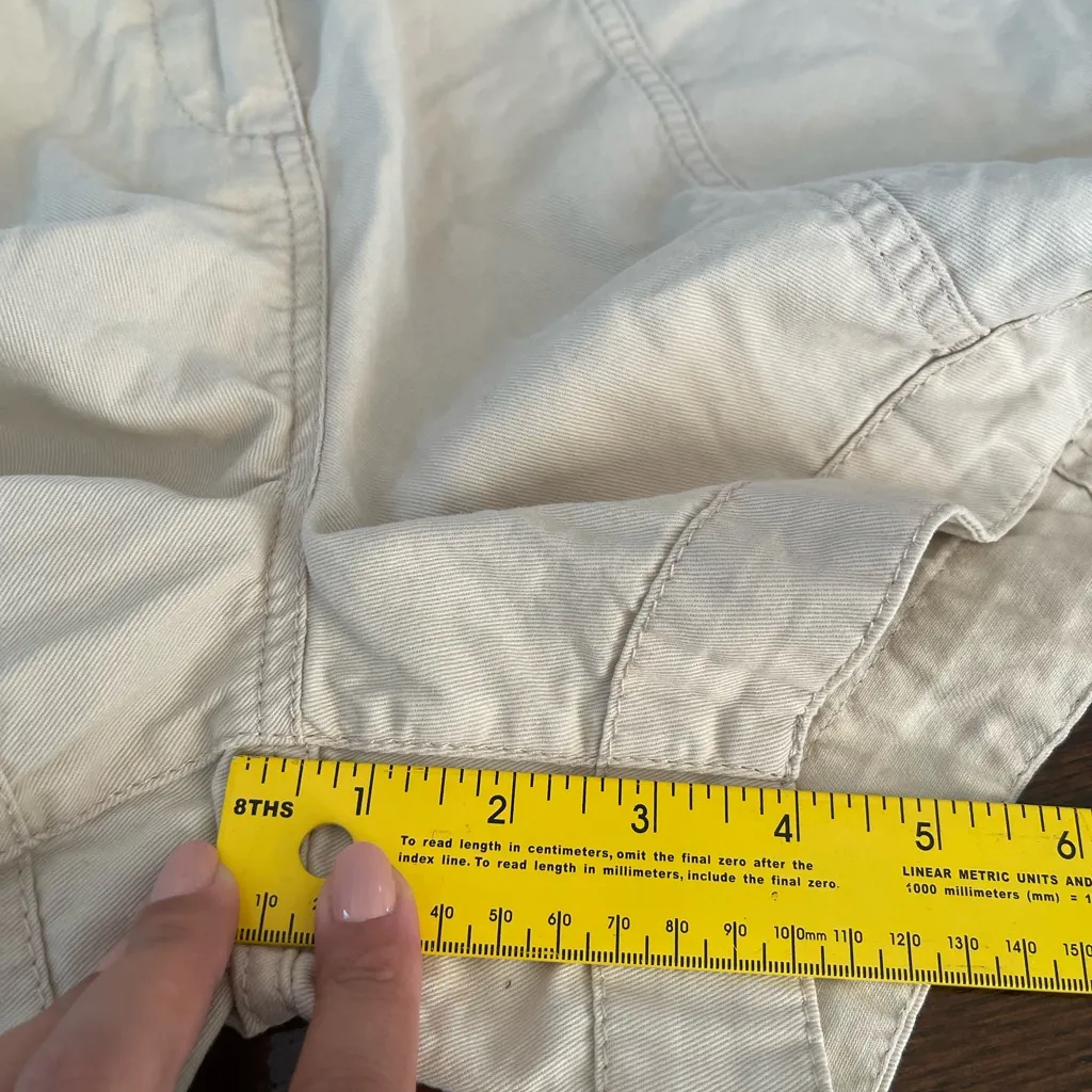 Old Navy Cream Button-Up Romper - Image 7