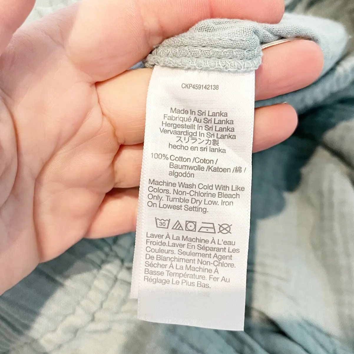 Madewell Lightspun Pull On Gauze Cotton Balloon Pants Faded Shale Green Large - Image 6