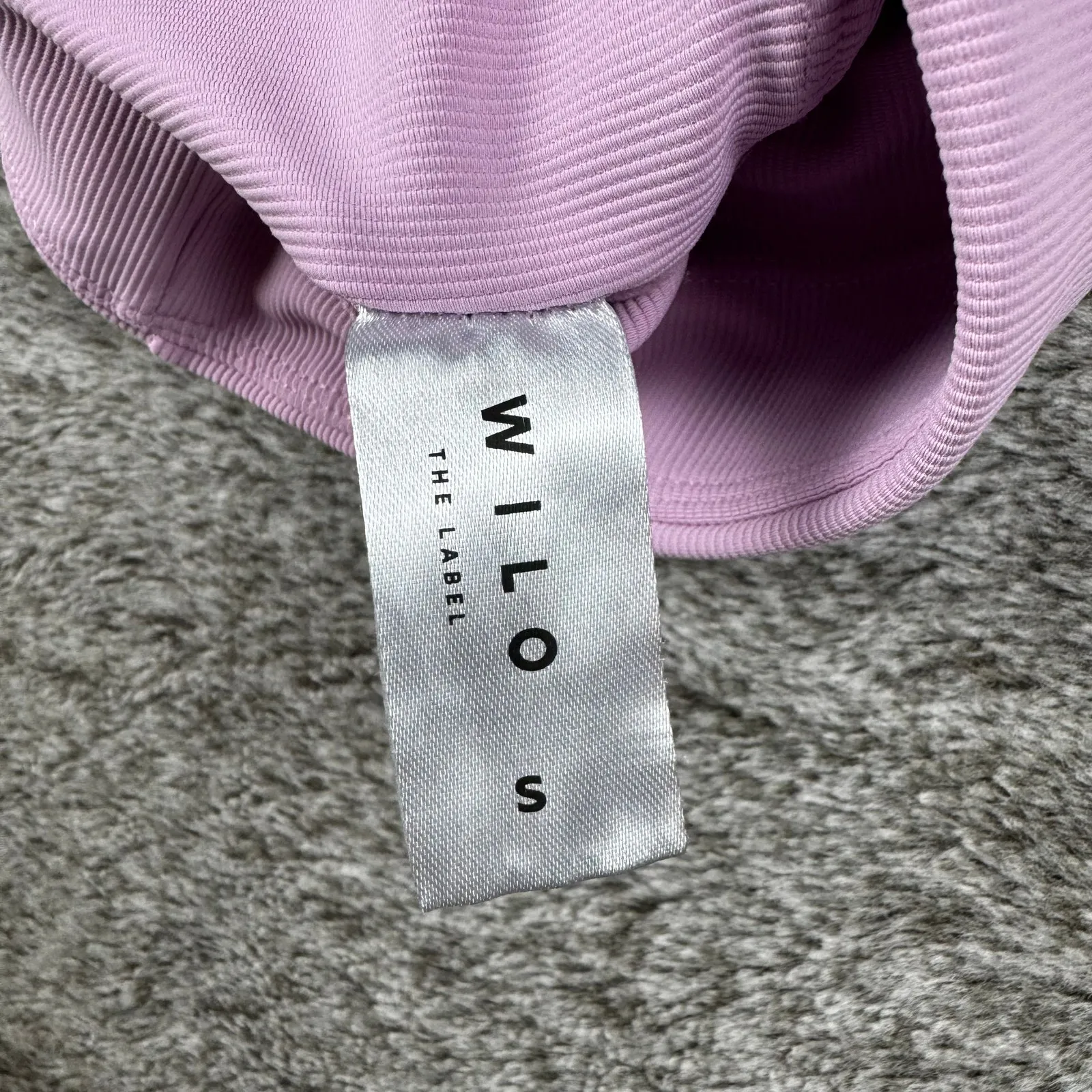 Willow The Label One Shoulder Sports Bra/Crop Top Women's Small Purple - Image 6