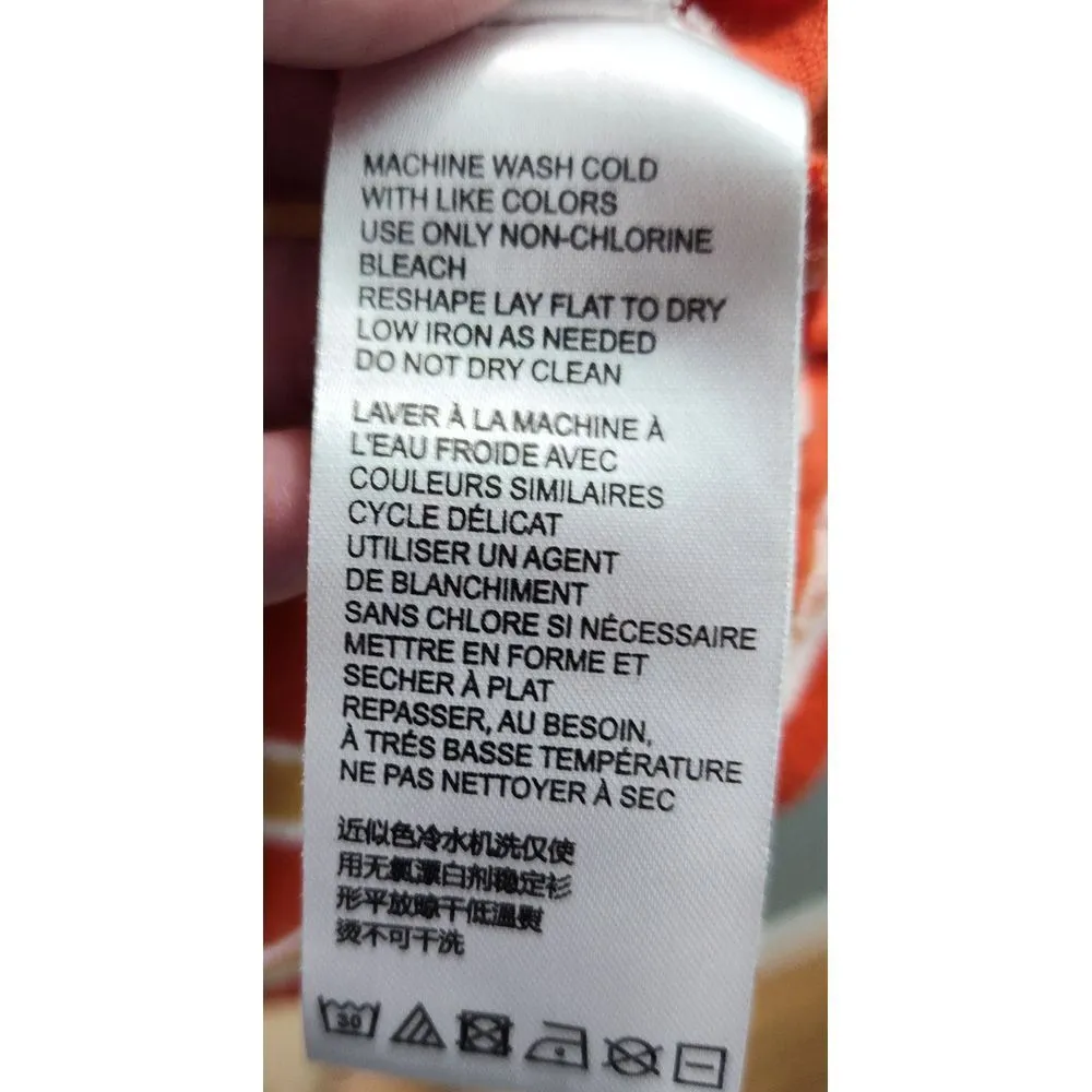 Trendy Orange Striped Crop Top Summer Cotton T - Image 5