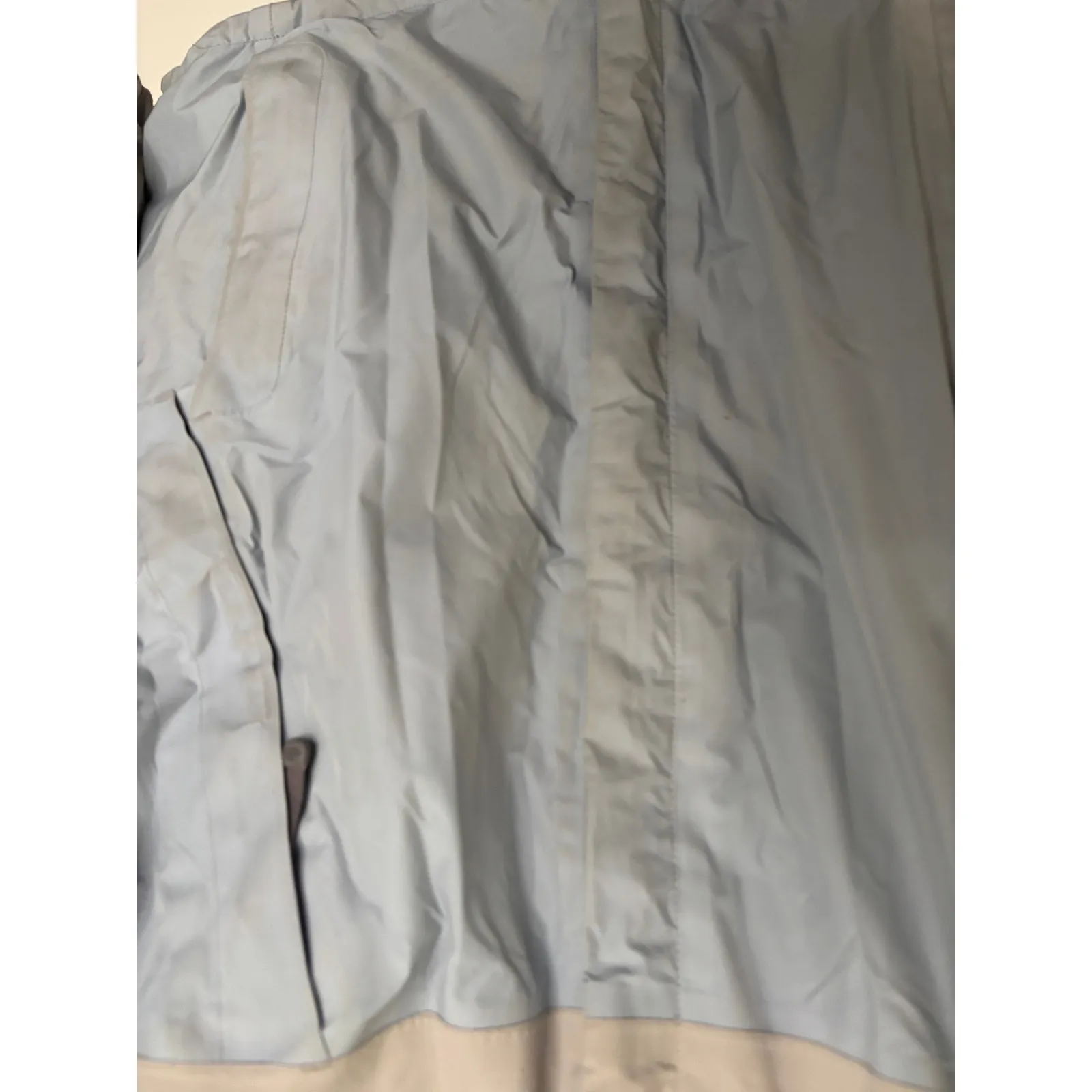 The North Face Jacket Womens Medium Blue Grey HyVent Waterproof Hooded Full Zip - Image 4