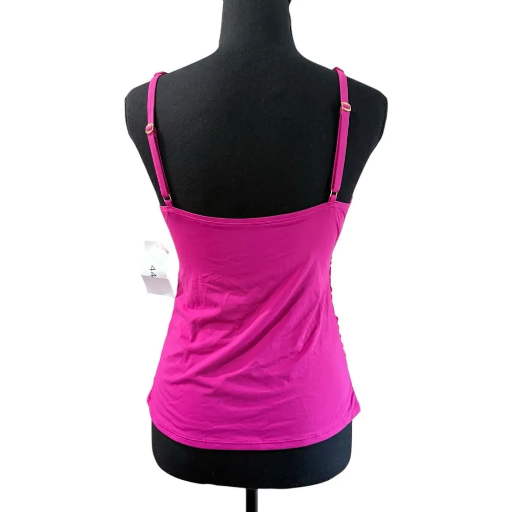 NWOT! Bleu Rod Beattie All About U-Wire Ruched Tankini Swim Top - Size 8 - Image 4