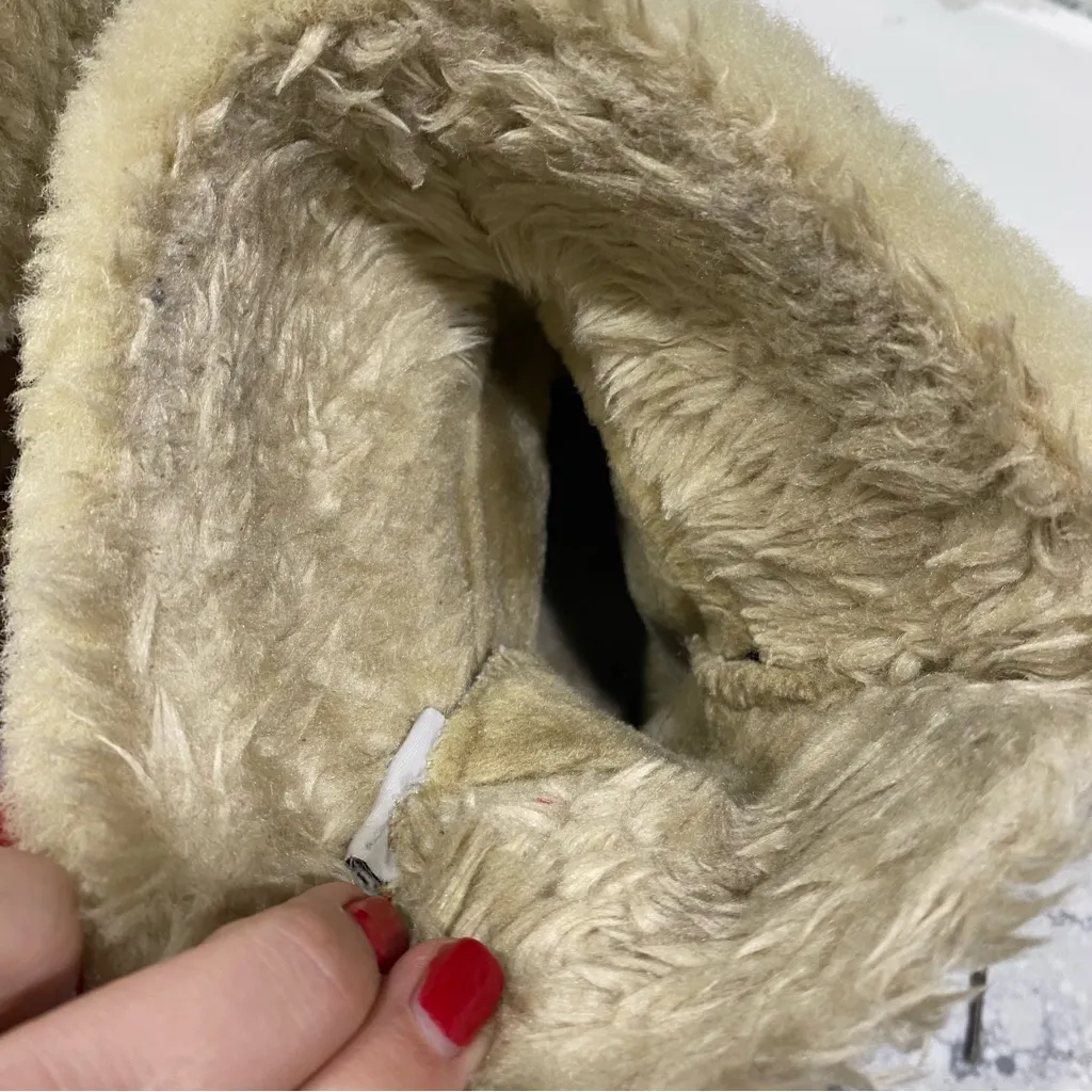 Ralph Lauren Quinta fur midi boot winter waterproof rubber duck leather boot 9 - Image 9