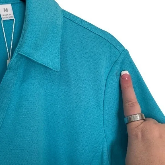 NEW Lady Hagen Bright Blue Lightweight Polo Pickleball Tennis Golf Size M - Image 5