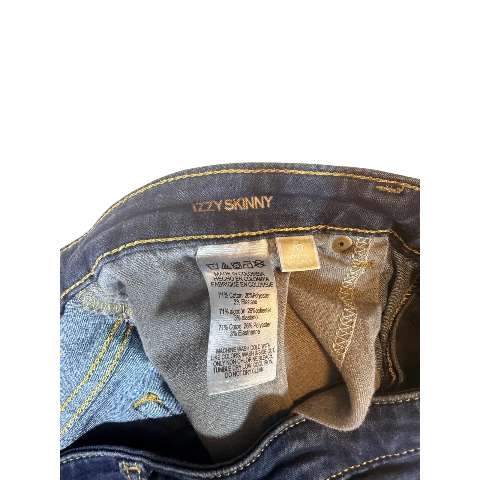 Michael Kors Izzy Skinny Jeans Dark Wash Denim Womens Size 10 - Image 3