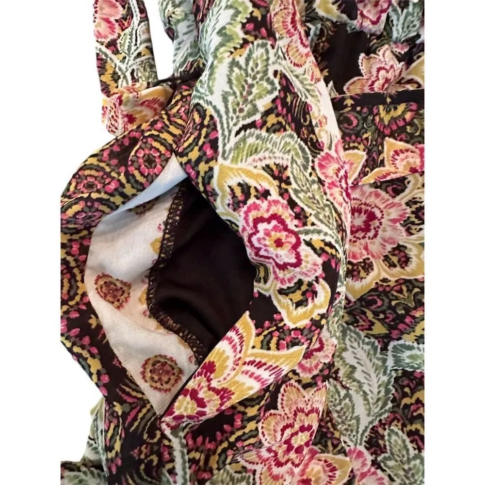 Lane Bryant Women's Size 14 Floral Chiffon Sleeveless Midi Dress - Image 9