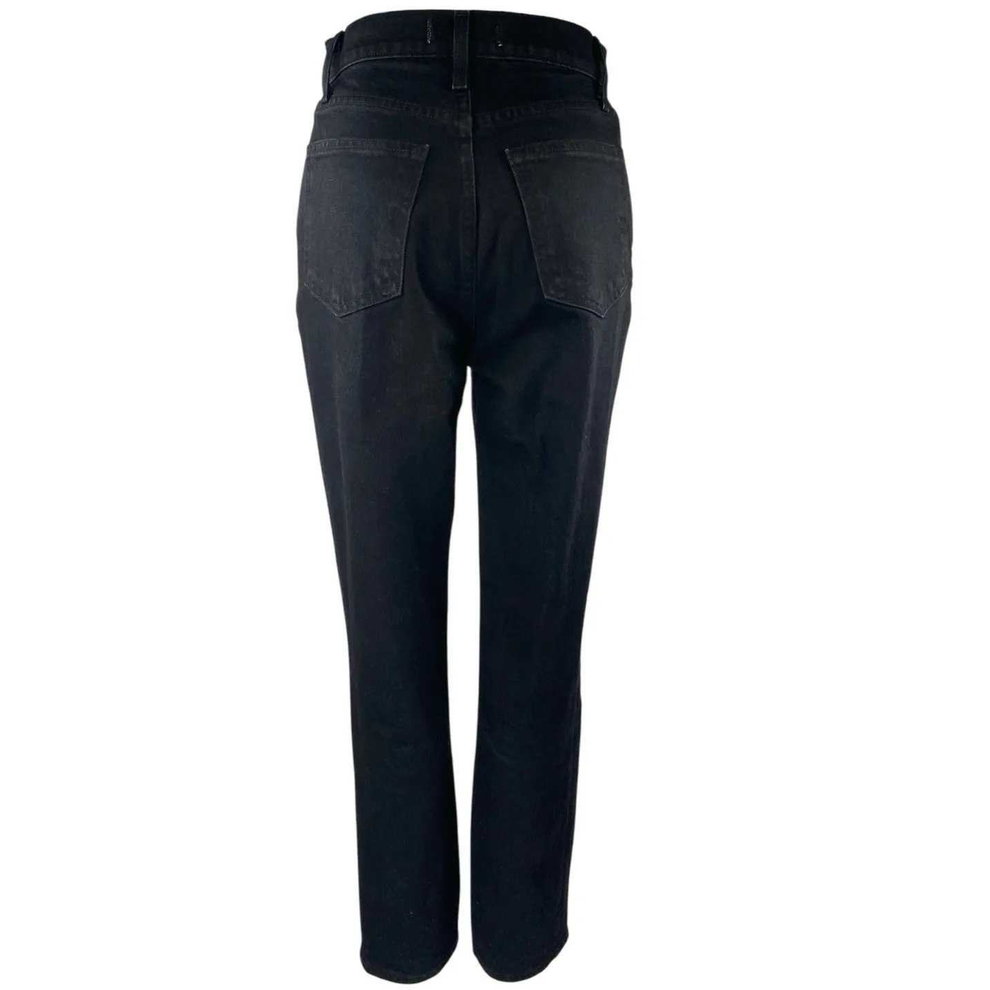 Abercrombie & Fitch 90's Straight Black Ultra High Rise Denim Jeans Pants Sz 25 - Image 3