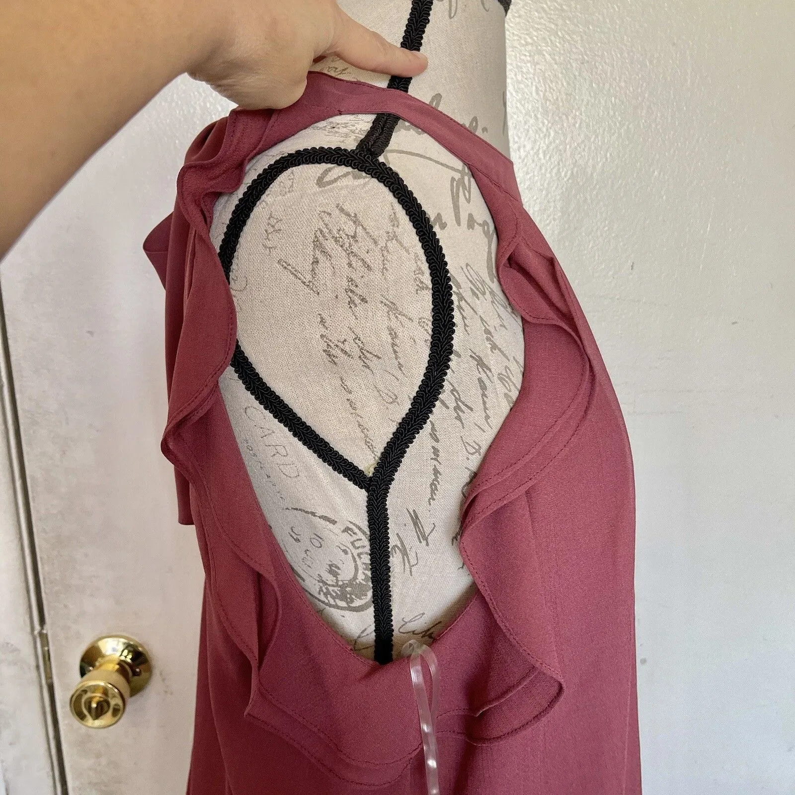 Rue21 Blouse Sz Large Cold Shoulder  Bohemian Boho Y2k Festival Gypsy Hipster - Image 9