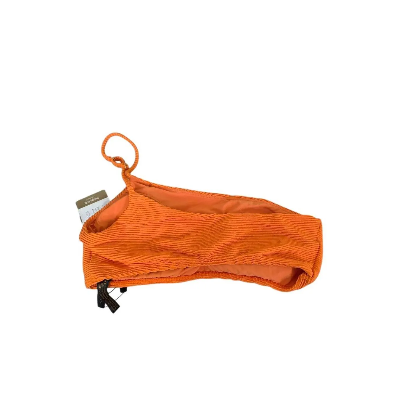 ViX Paula Hermanny Kayla Ana Orange Pleated Bikini Top Size XL NEW - Image 3