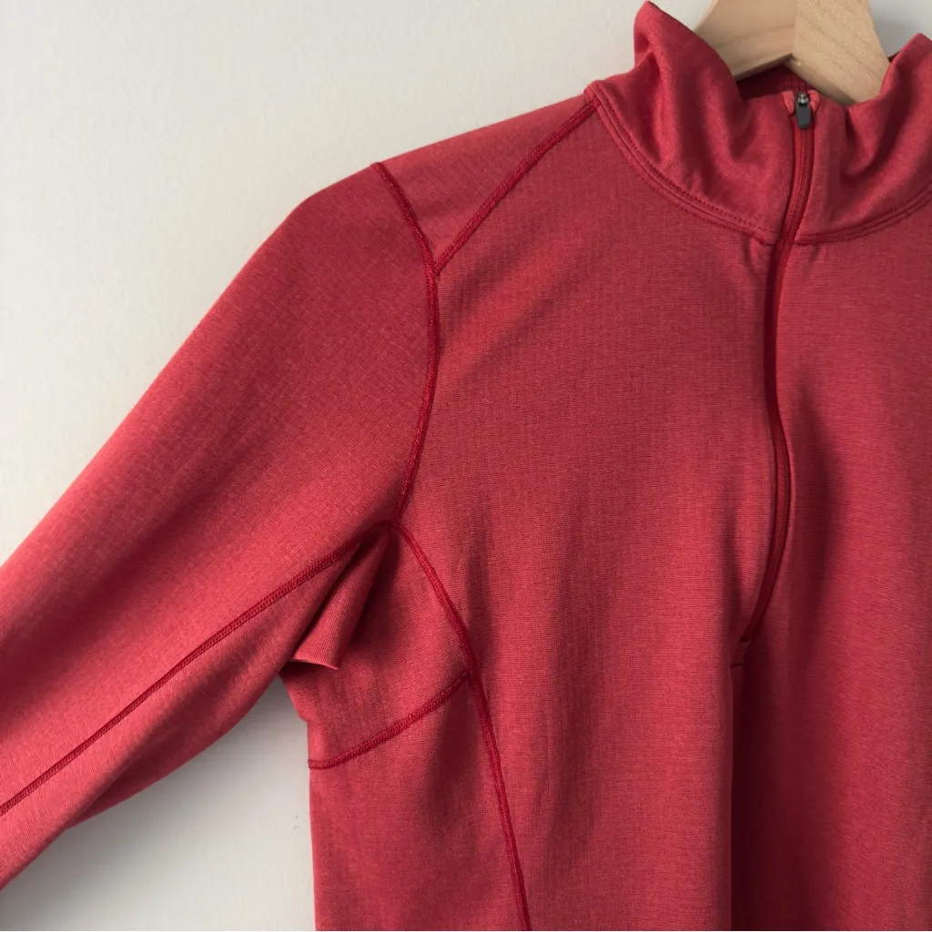 Patagonia Midweight Capilene Baselayer Red Pullover Long Sleeve High Neck Active - Image 4