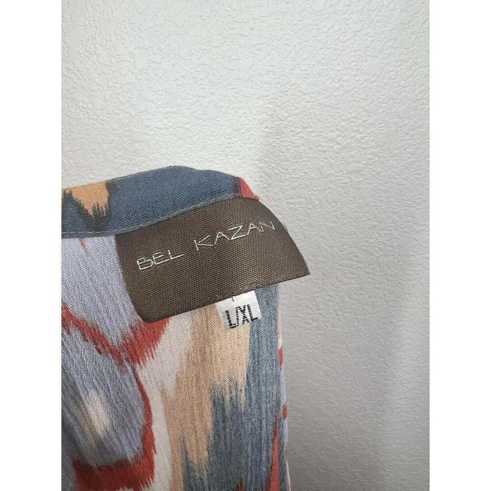 Bro Kazan Colorful Wrap Kimono Dress L/ XL Anthropologie Boho - Image 4