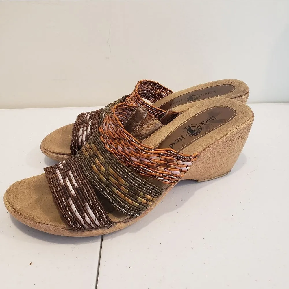 Duck Head Multi-Color Wedge Sandals - Image 3