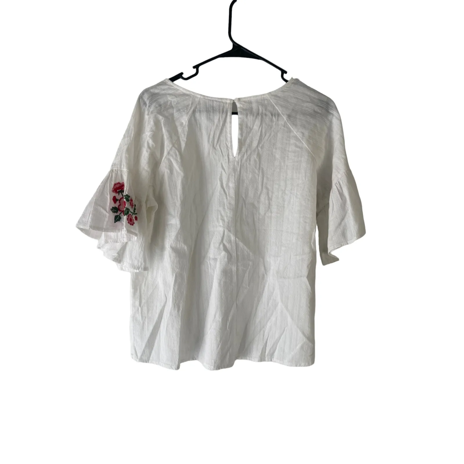 Ava & Viv Women's Plus Size X White Embroidered‎ Bell Sleeve Top - Image 6