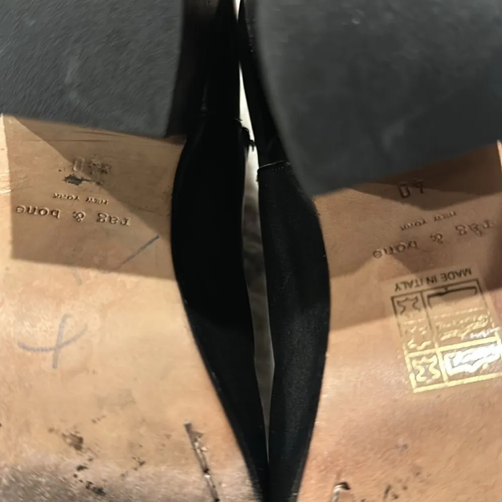 Rag and Bone Harrow Booties in Black Leather size 40 - Image 10