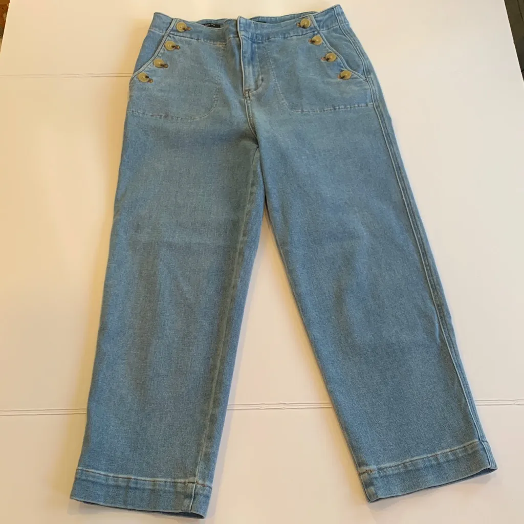 Talbots Light Blue High Rise Sailor Jeans Women’s Size 8 - Image 2