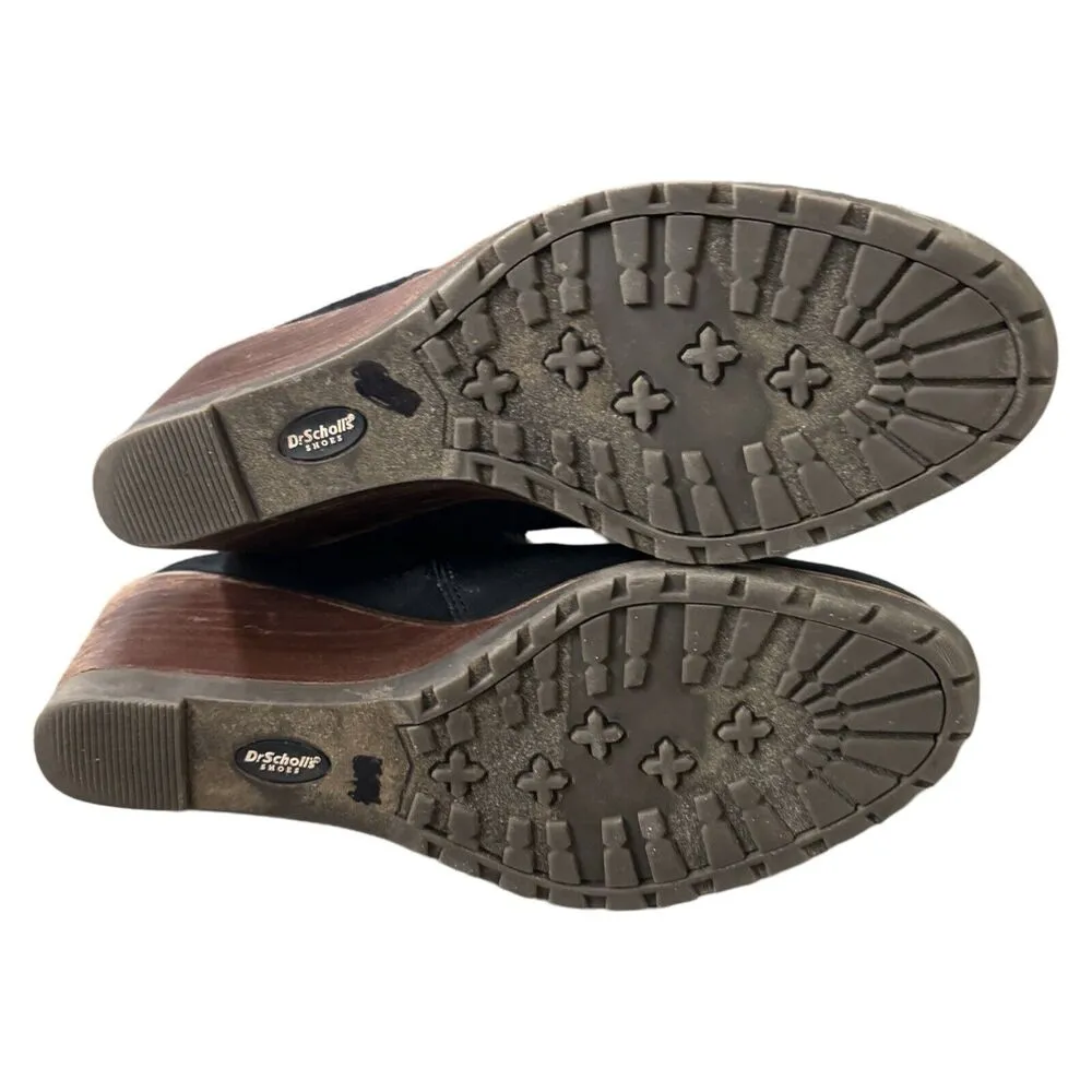 Dr. Scholls Boots Womens 9 Black Noelle Wedge Casual Ankle Booties Casual Office - Image 10