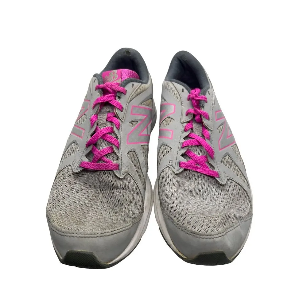 New Balance Womens 490 V4 Grey & Pink Running Shoes Size 9 US Sneakers - Image 2