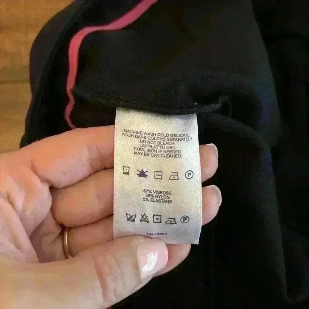 Lands End Women’s Black Trouser Stretch Straight Leg Ankle Length Size 10 - Image 9