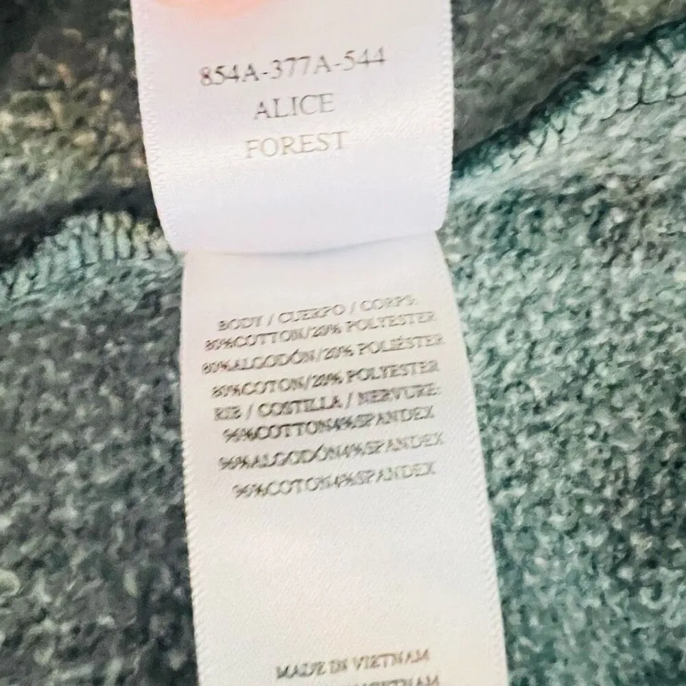 RAILS Alice Cotton Blend Sweatshirt, Organic Cotton Forest Green, Medium, NWT - Image 7