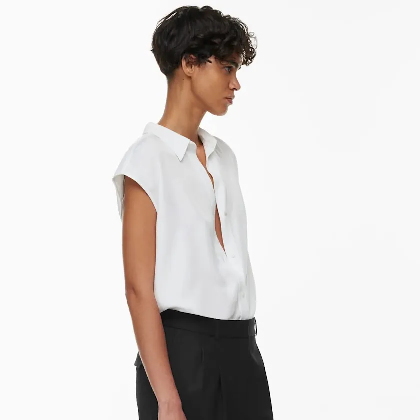 Aritzia Babaton Frontrunner Sleeveless Shirt - Image 4