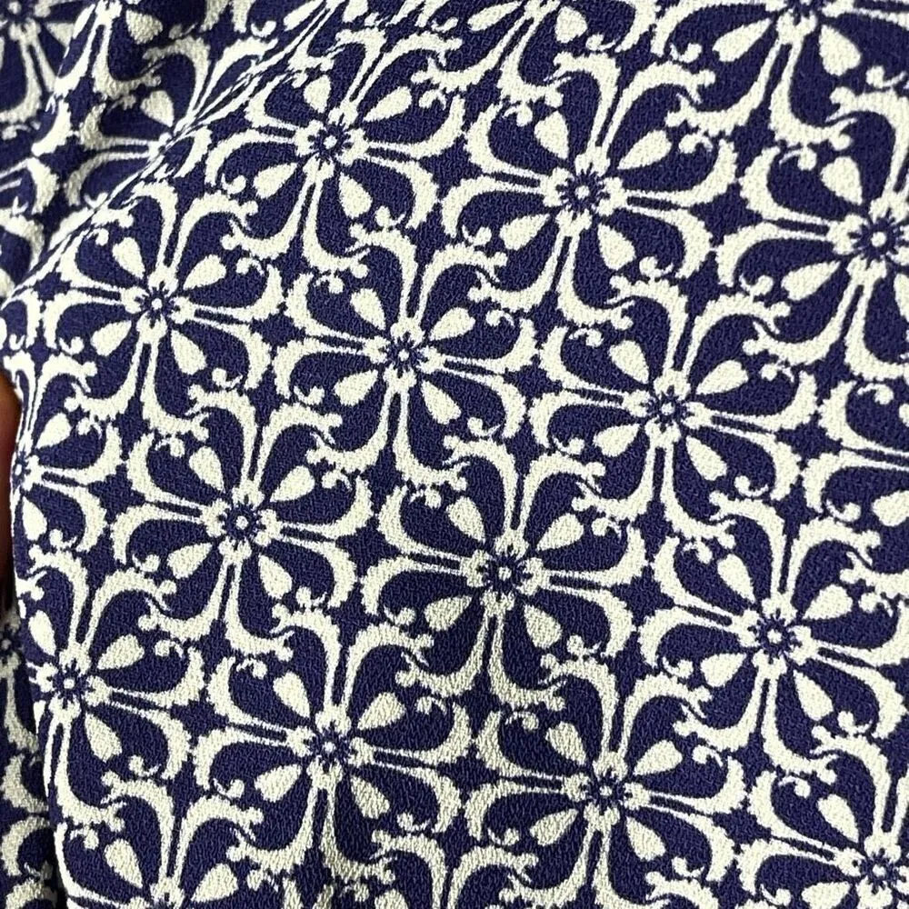 NWT LOFT Marisa Fluid Cuffed Pants (Sea Flower) - 6P (6 Petite) - Image 10