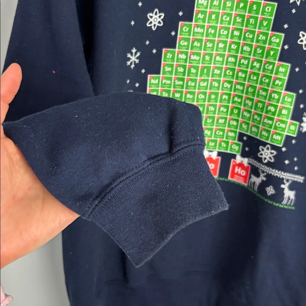 Gildan Oh Chemist Tree Ugly Christmas Chemistry Xmas Gift Sweatshirt Sz Med - Image 6