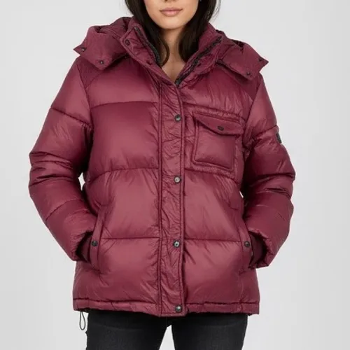 Koolaburra by UGG Burgundy Corduroy Puffer Hooded Jacket Size S/P - Image 12