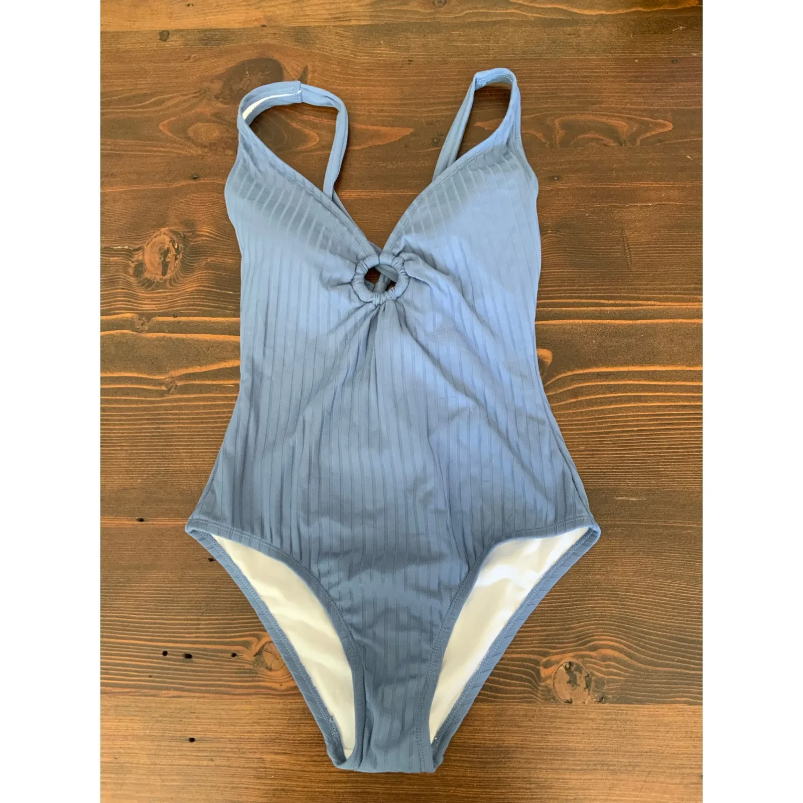 Kona Sol Women's Wide Ribbed Ring Medium Coverage One Piece Swimsuit - Image 4