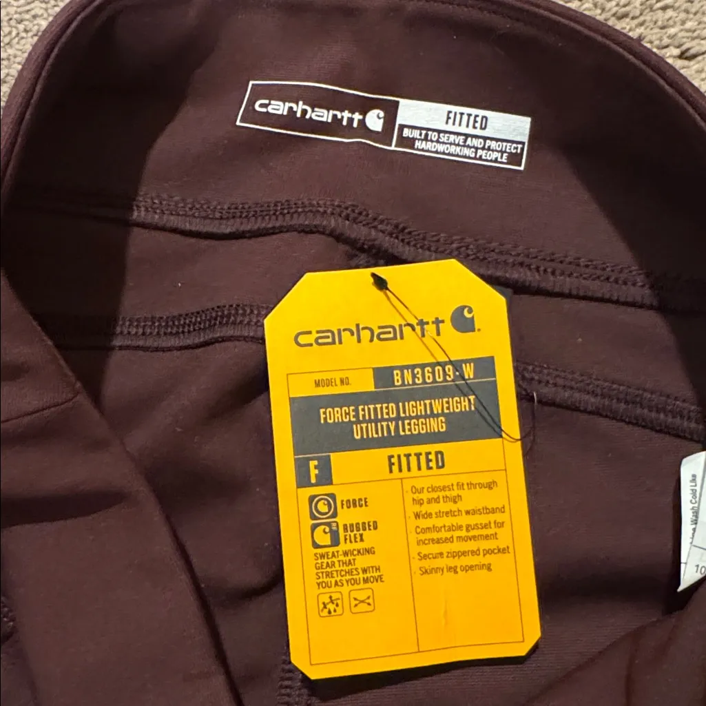 Carhartt Force Fitted Lightweight Utility Leggings SIZE M - Image 3