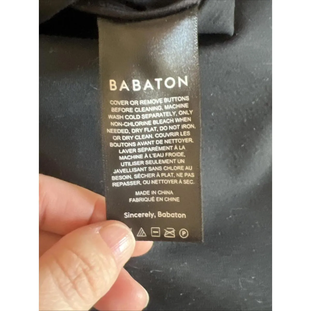 Aritzia Babaton Faux Leather Short Sleeve Button Down Shirt Black Size 2XS *Flaw - Image 10