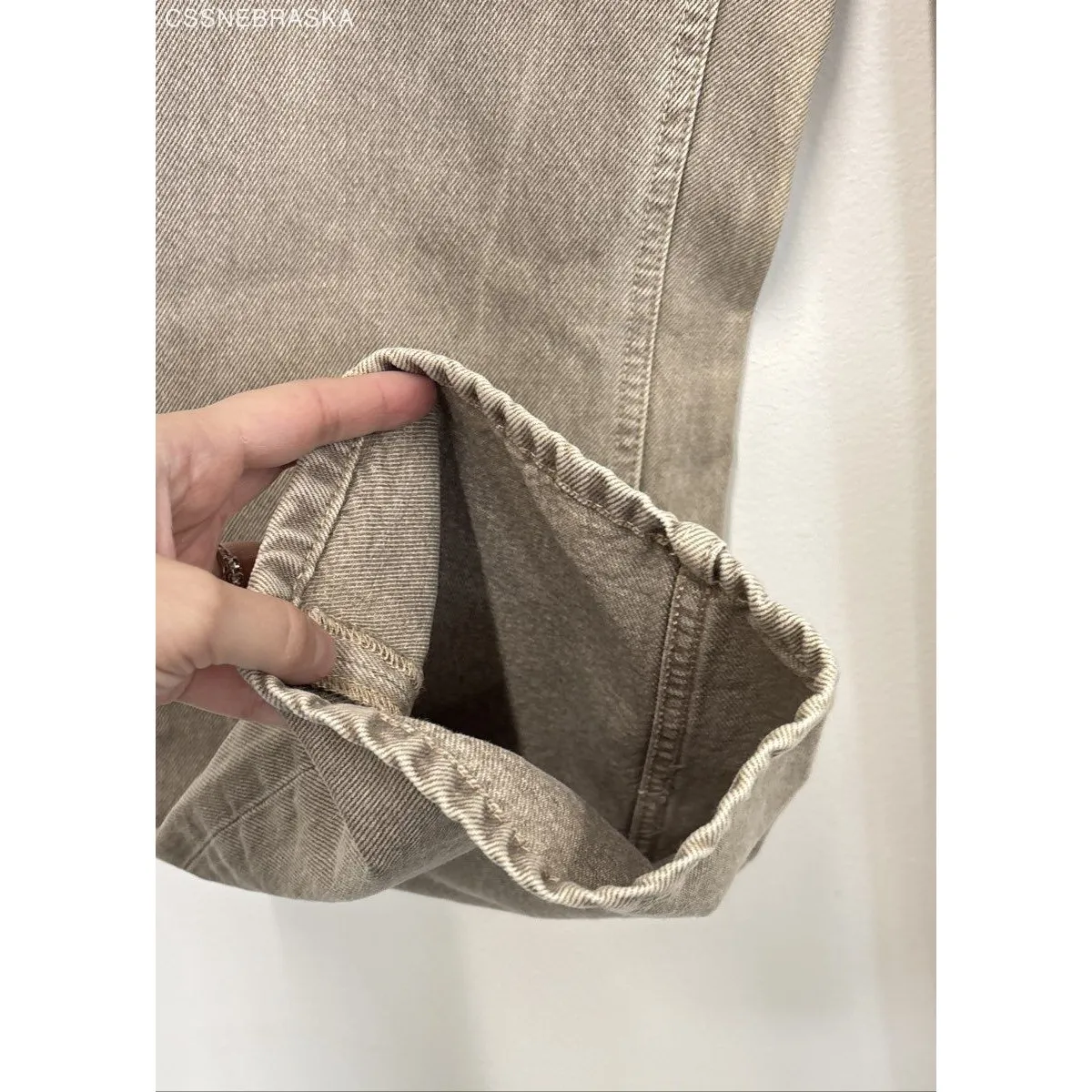 Mango Beige Women's Size Eu 38 US 6 Jeans - Size 6 - Image 4