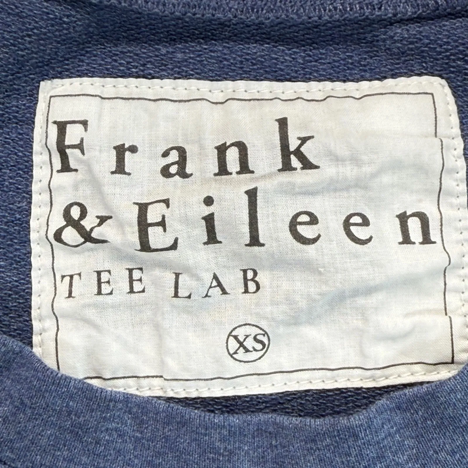 Frank & Eileen Tee Lab Sweatshirt Hi-Low Hem Casual Comfy Blue XS - Image 4